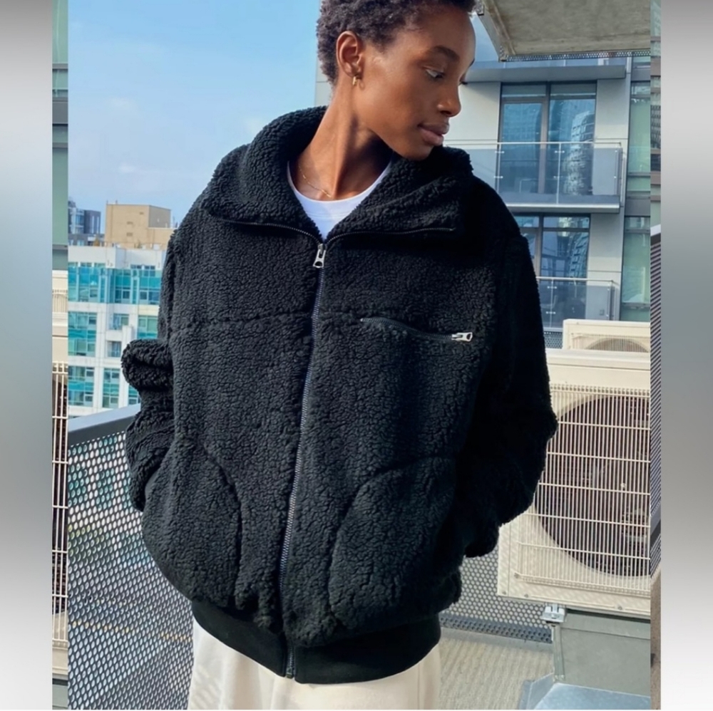 Aritzia Wilfred Free Teddy Jacket